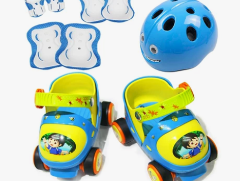 宝宝溜冰鞋2-3岁初学者可调4小童轮滑鞋套...