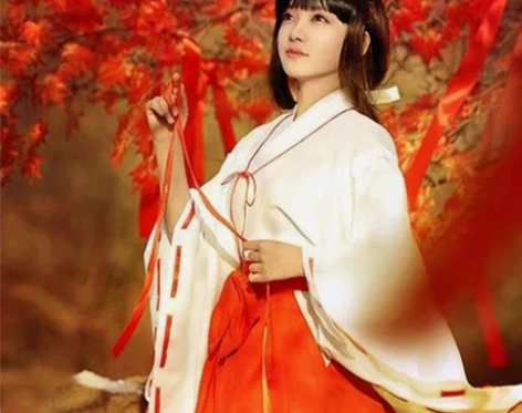 全套犬夜叉COSPLAY服装桔梗COS服和...