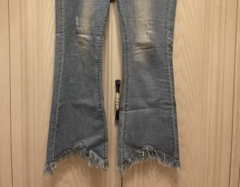 牛仔裤 女 喇叭裤 贼好看 面乱贼舒服 弹...