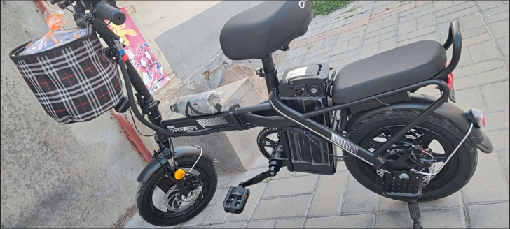 全新未拆封！永久电动自行车折叠小型电动车锂...