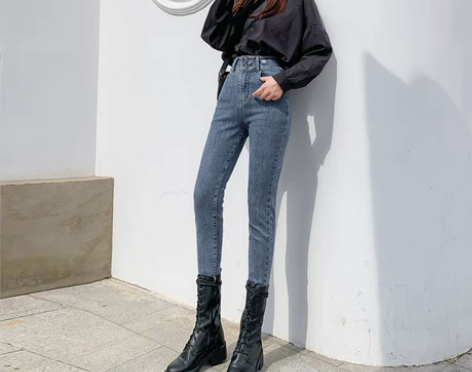 ZNZW铅笔牛仔裤女修身显瘦2020新款春...