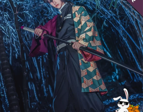 【大全套 假发已造型多肉君 鬼灭之刃COS...