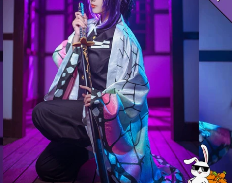 出多肉君家蝴蝶忍全套cos有暗纹 衣服m码...