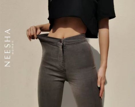 牛仔裤高腰显瘦显高紧身九分小个子春夏季薄款...