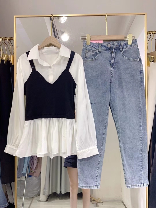 上衣49米牛仔裤smlxl49米