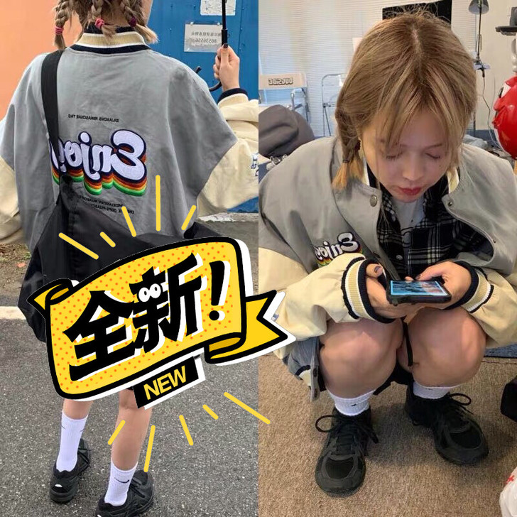 棒球外套宽松