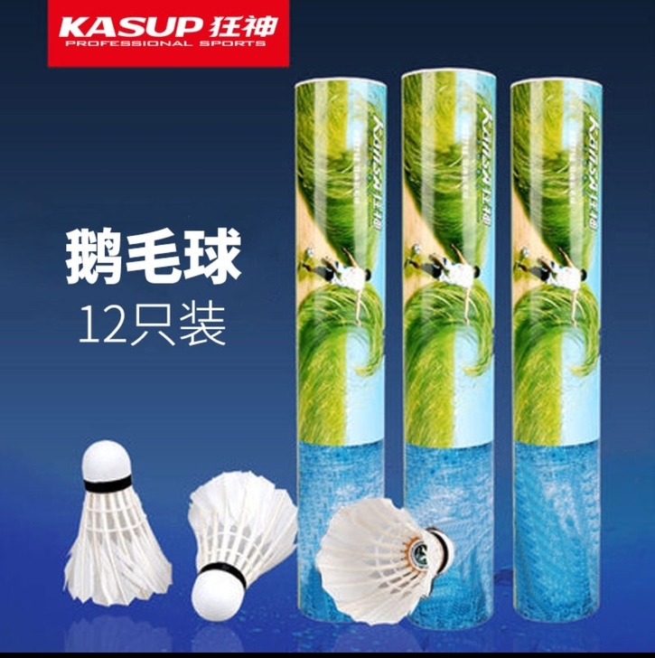 12只装鹅毛球羽毛球