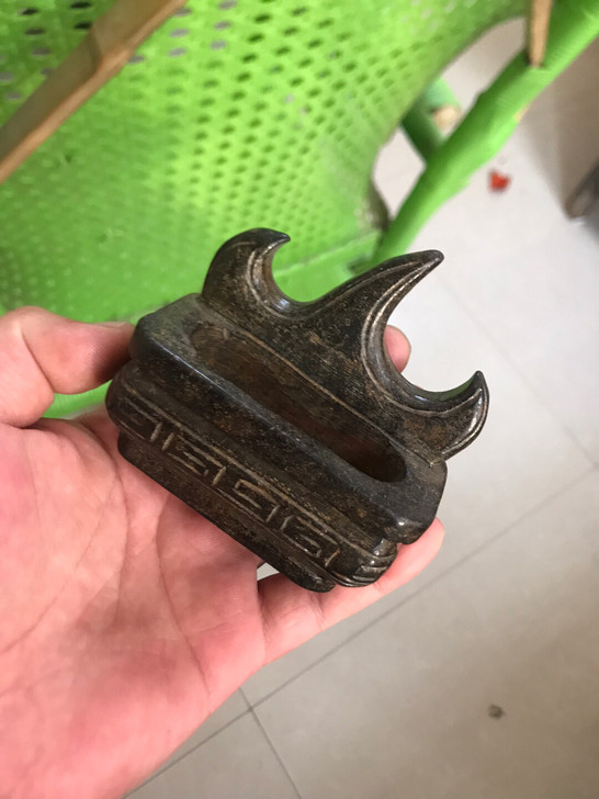 老家宅子里翻出来的毛笔架笔隔，现在家里也没...