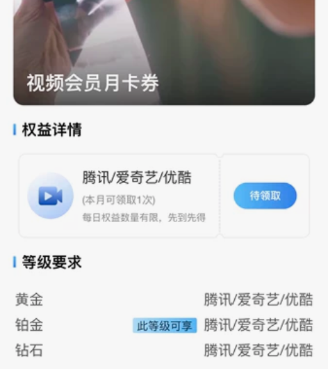 腾讯 爱奇艺 优酷会员月卡 手机号秒冲到账...