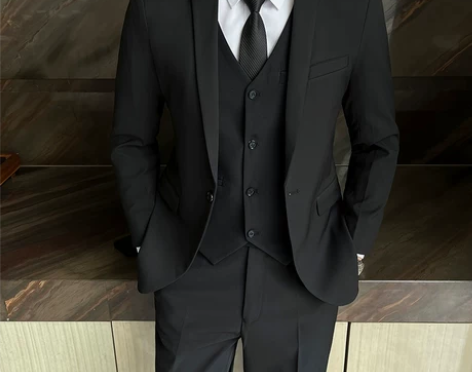 西装套装西装休闲西服男士修身商务职业正装韩...