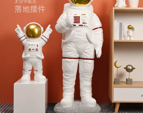 宇航员大型落地摆件餐厅酒吧门店开业礼品