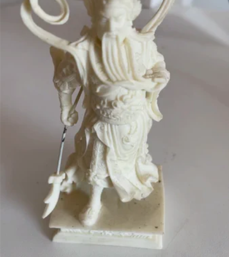 九华山洒净祈福关公小像摆件武财神关二爷客厅...