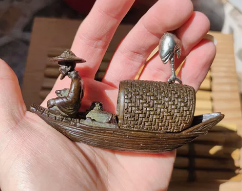 日本龙文堂安之介,香薰炉,线香插,失蜡法工...