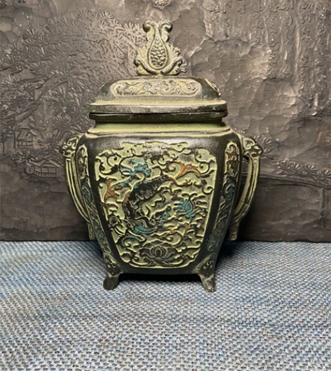 日本回流 浮雕龙纹熏香炉 中古品 日本购入...