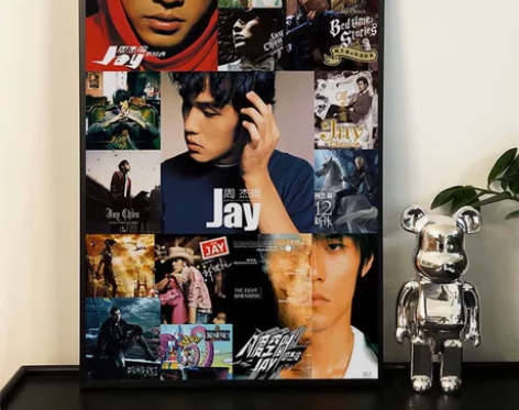 【真的很好看】装饰画Jay周杰伦专辑照片墙...