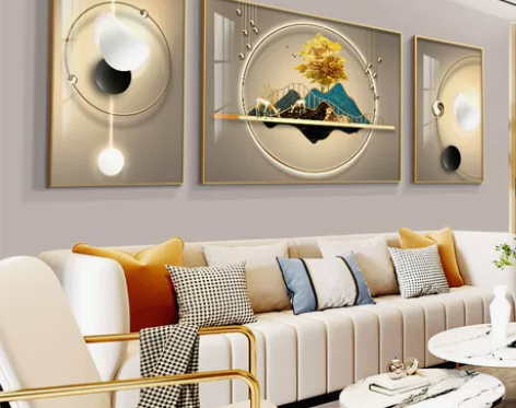 【天猫双12】2021新款客厅装饰画现代简...