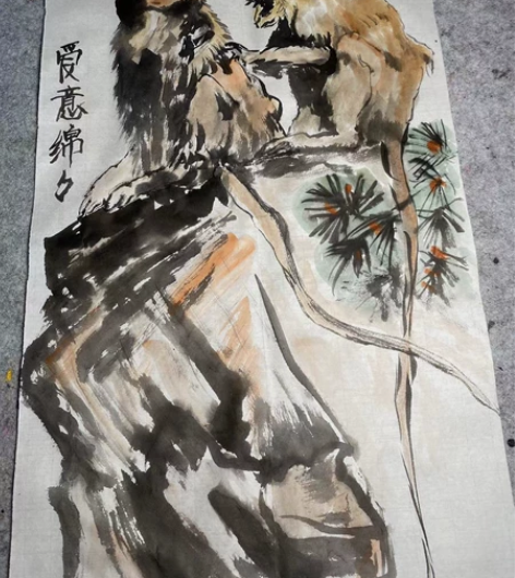 原创国画 水墨画 纯手绘 花鸟写意 居家装...