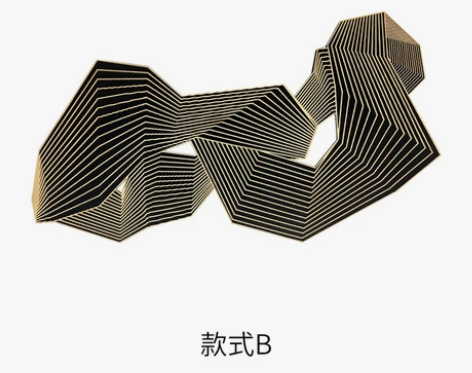 【家装季价】亚克力线条客厅沙发实物装饰挂画...
