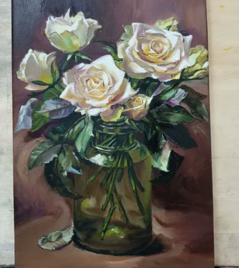 纯手绘油画 20cm×30cm