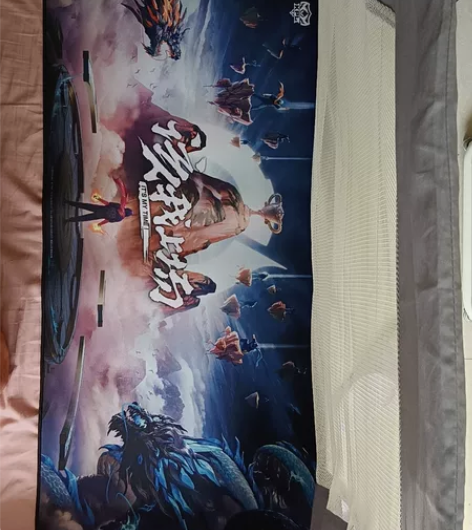王者荣耀鼠标垫，之前买淘宝旗舰店买手办抽奖...