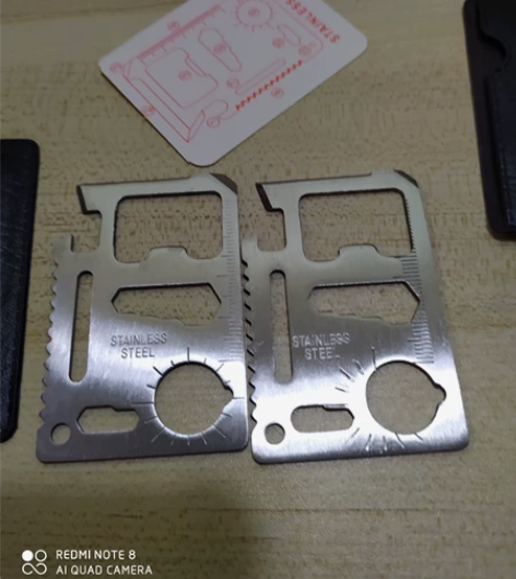 13元2个户外求生工具刀救生多功能卡片刀野...