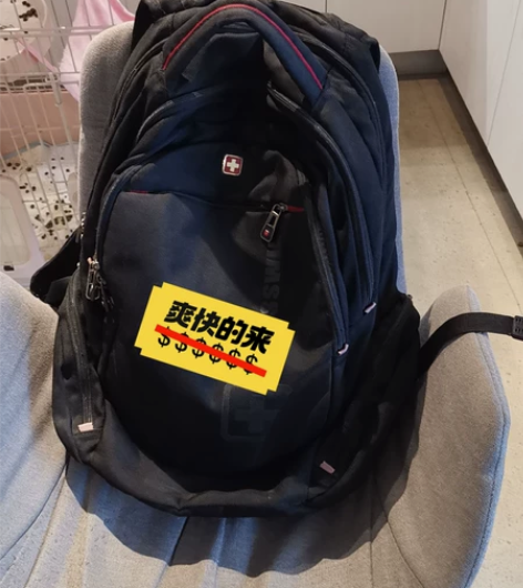 瑞士军刀双肩包 闲置了 随便拿去用用 很大...