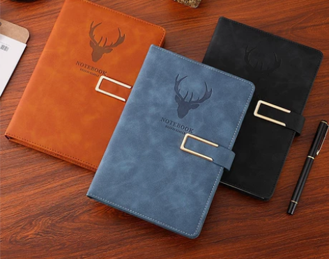 笔记本本子超厚大学生a5皮面商务记事本厚复...