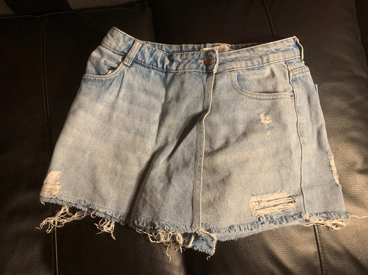 zara 牛仔短裤 s码 腰围74