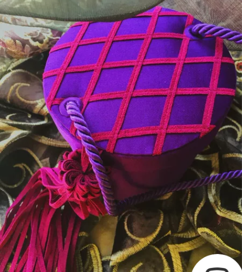 绝美孤品 真丝 麂皮 流苏 桶 古董包 绝...