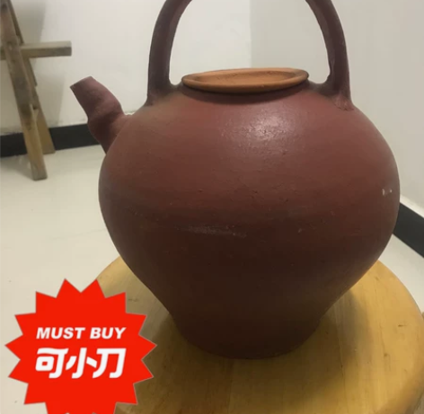 传统土陶砂壶，四升容量，可装八斤水，开茶馆...