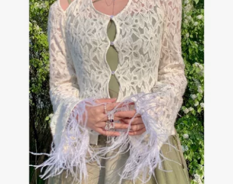 国风绿色裙子可以打卡茶馆自然风景 后两张为...