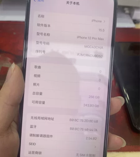 12promax256G,电池94效率全原...