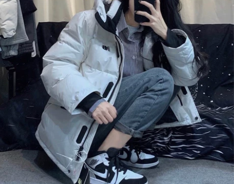 NB新百伦羽绒服女情侣潮牌长款户外运动休闲...
