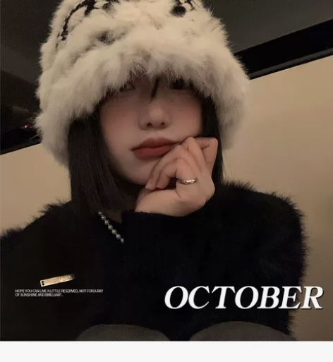 全新超可爱针织毛绒帽，虎头醒狮刺绣，戴着显...