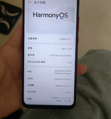荣耀20i，6+256，无拆修，功能全好，...
