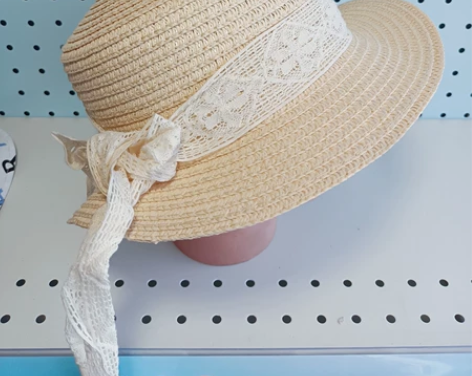 女宝宝2-6岁内径16cm草帽 公主帽 实...