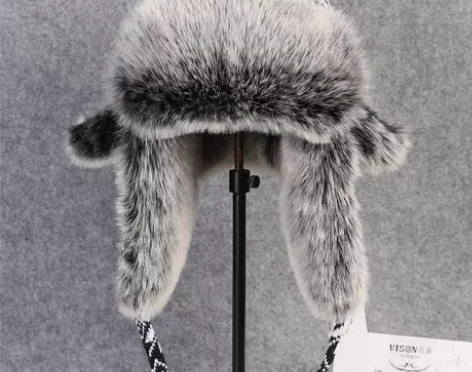 雷锋男女VISON 大雪花针织帽子东北帽 ...