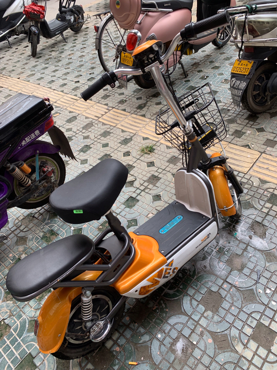 新日电动自行车 20年9月的新电池 充满电...