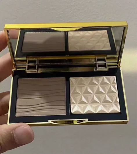 Mac魅可小金盒修容高光中样双色盘生姜高光...