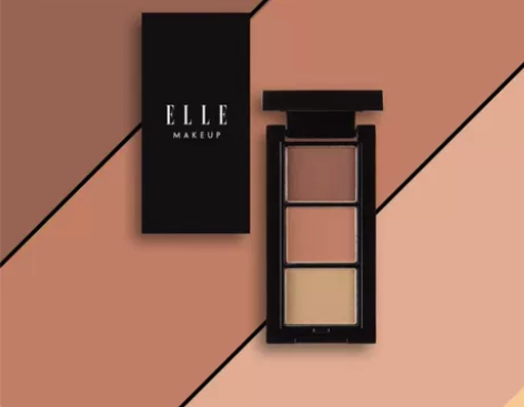 elle三色塑形眉粉浅棕色，3g，全新未用...