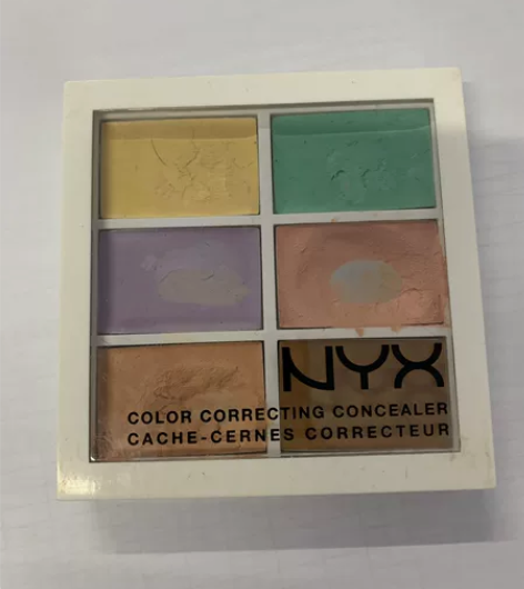 nyx6色六色遮瑕盘膏高光修容调色盘 美国...