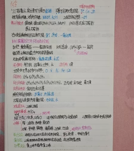 高中会考前记的知识点，有化学，物理，历史，...
