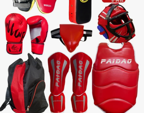 散打护具拳击泰拳搏击成人儿童整套拳套训练