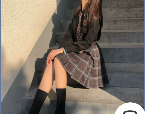 【九九家】新款原创格群禁欲正统jk百褶裙深...