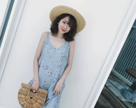 金蘑菇菇 一见钟情 2017夏季无袖荷叶裙...