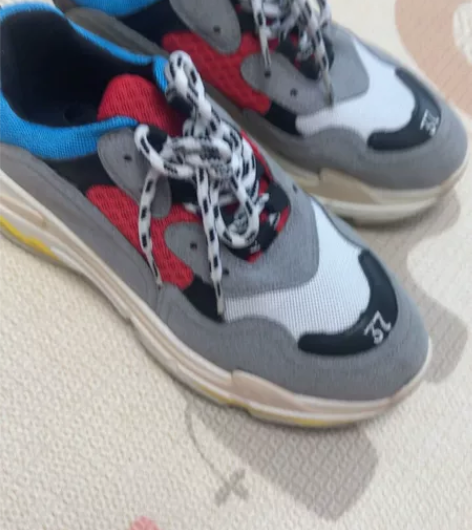 韩国东大门正品代购拼色撞色老爹鞋运动鞋全新...