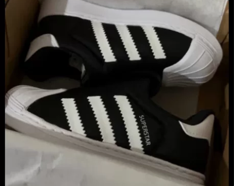 全新Adidas阿迪经典黑贝 26尺码 1...