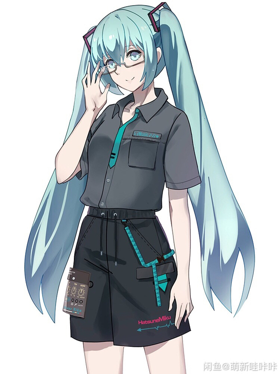【六折】萌羽初音未来MIKU概念可拆口袋短...