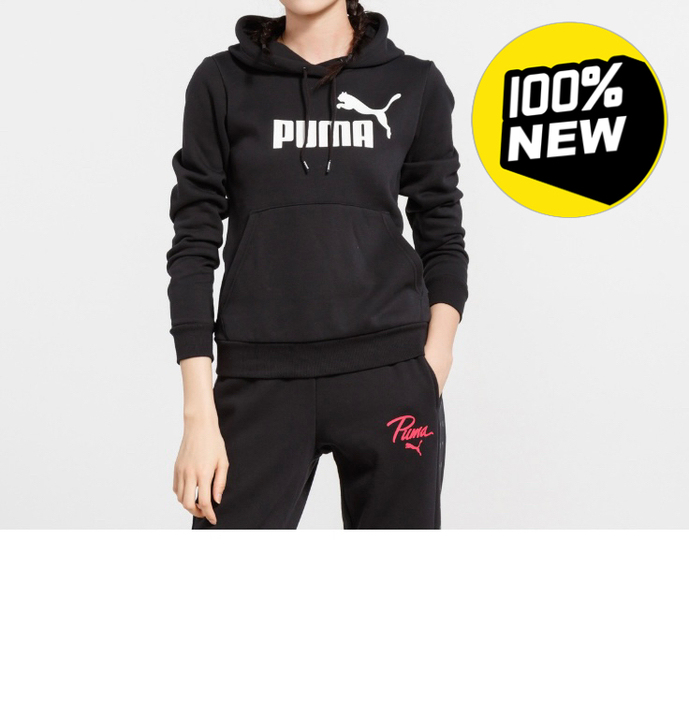 彪马 Puma 女款保暖短绒连帽长袖运动卫...