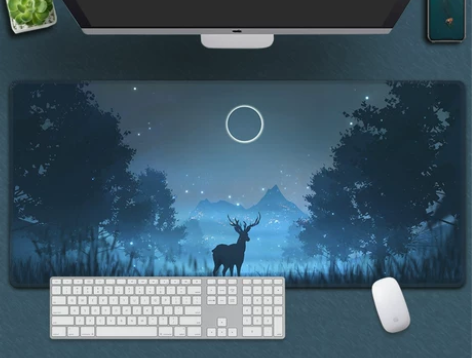 鼠标垫超大男女加厚电脑键盘垫电竞护手腕动漫...